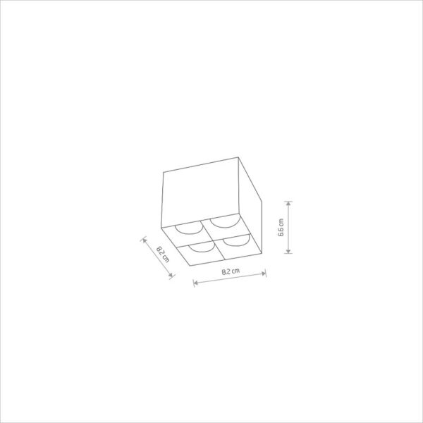 Akcentinis / lubinis šviestuvas 16W 3000K MIDI LED 10047 - Lubiniai šviestuvai, Vidaus šviestuvai