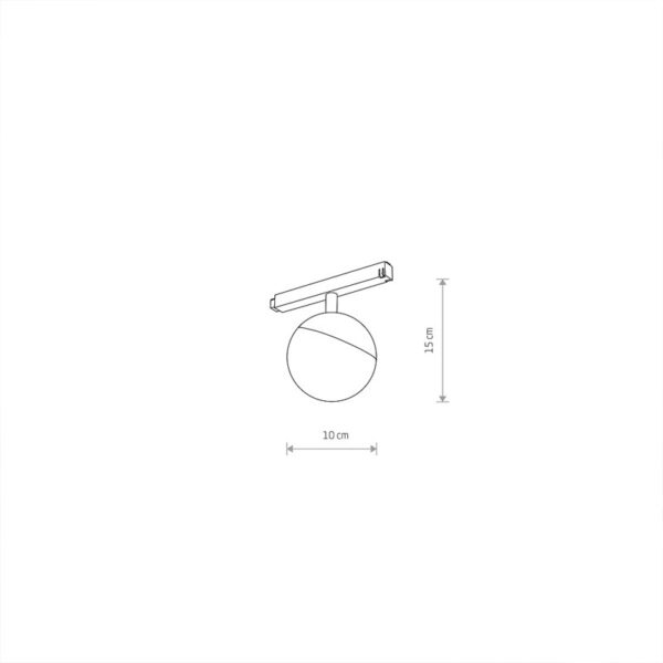 Pakabinamas šviestuvas LVM LID LED 8W 10152 dimeriuojamas - Apšvietimo sistemos, Magnetinė apšvietimo sistema