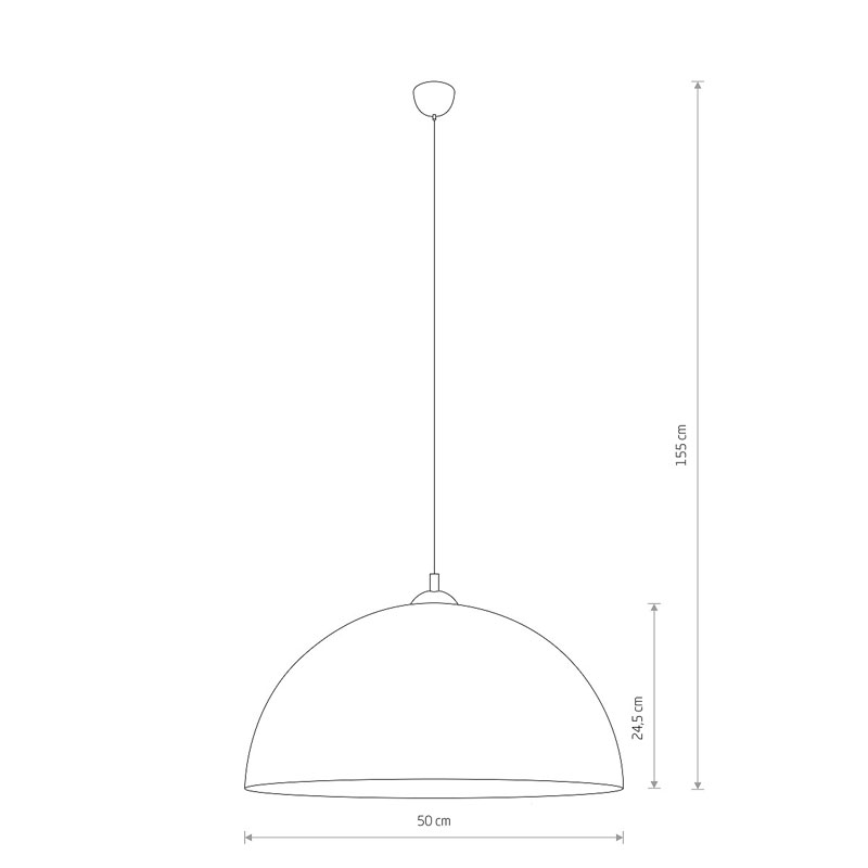 Pakabinamas šviestuvas HEMISPHERŠSUPER L 10296 - Pakabinami šviestuvai, Vidaus šviestuvai