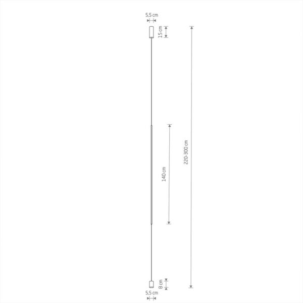 Pakabinamas šviestuvas VERTIC LED 3000K 19W 10362 - Pakabinami šviestuvai, Vidaus šviestuvai