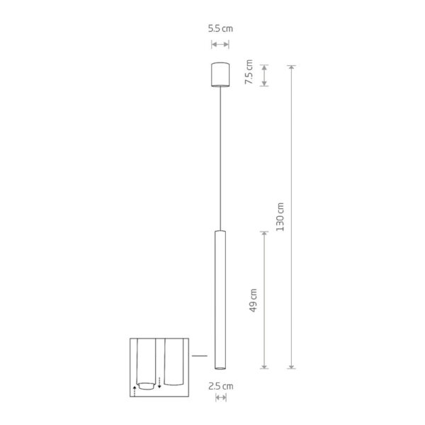 Pakabinamas šviestuvas LASER 490 10451 - Pakabinami šviestuvai, Vidaus šviestuvai