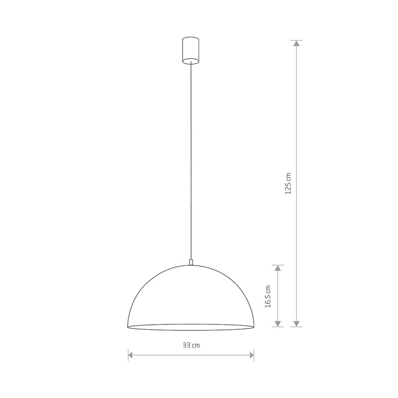 Pakabinamas šviestuvas HEMISPHERE WHITE-GOLD 33 - Pakabinami šviestuvai, Vidaus šviestuvai
