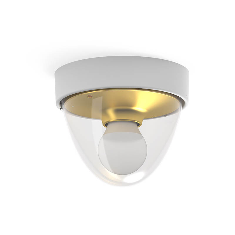 Lubinis šviestuvas NOOK WHITE/GOLčSENSOR - Lauko šviestuvai, Lubiniai lauko šviestuvai