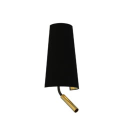 Sieninis šviestuvas FARO II BLACK/GOLD - Sieniniai šviestuvai, Vidaus šviestuvai