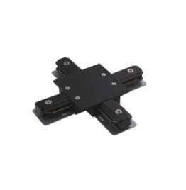 Įleidžiamo bėgelio jungtis PROFILŠRECESSED X-CONNECTOR BLACK - Apšvietimo sistemos, Bėginė apšvietimo sistema (vienfazė)