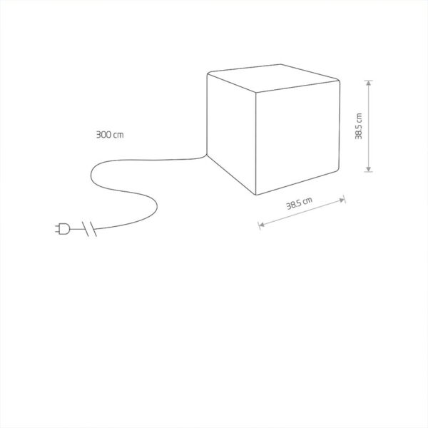 Pastatomas lauko šviestuvas CUMULUS CUBE M 8966 - Lauko šviestuvai, Stulpeliai, pastatomi lauko šviestuvai