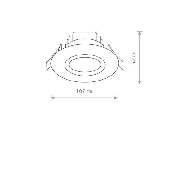 Įleidžiamas šviestuvas HELIOS LED 5W 3000K 8991 - Įleidžiami šviestuvai, Vidaus šviestuvai