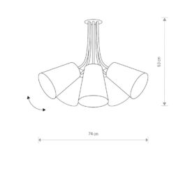 Lubinis šviestuvas FLEX SHADE V 9278 - Lubiniai šviestuvai, Vidaus šviestuvai