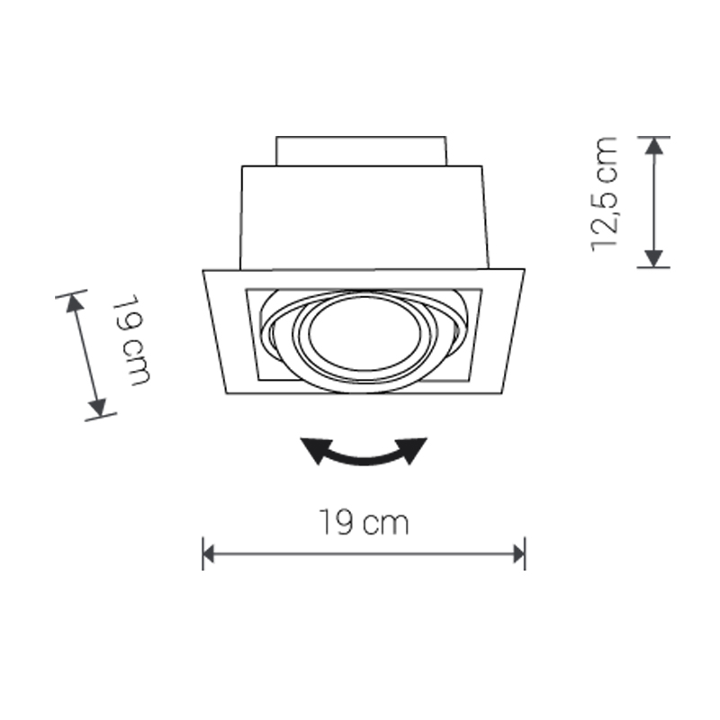 Įleidžiamas šviestuvas DOWNLIGHT BL - Įleidžiami šviestuvai, Vidaus šviestuvai