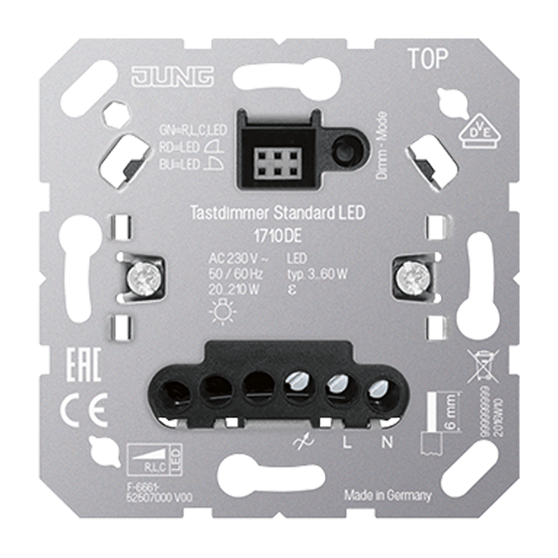 Tastdimmer Standard LED, ohne Nebenstelleneingang - Elektros instaliacija