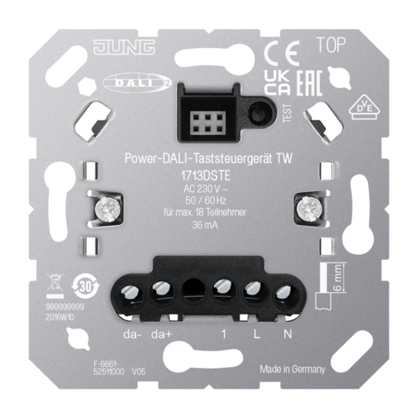 Power-DALI-Taststeuergerät TW, mit Nebenstelleneingang - Elektros instaliacija