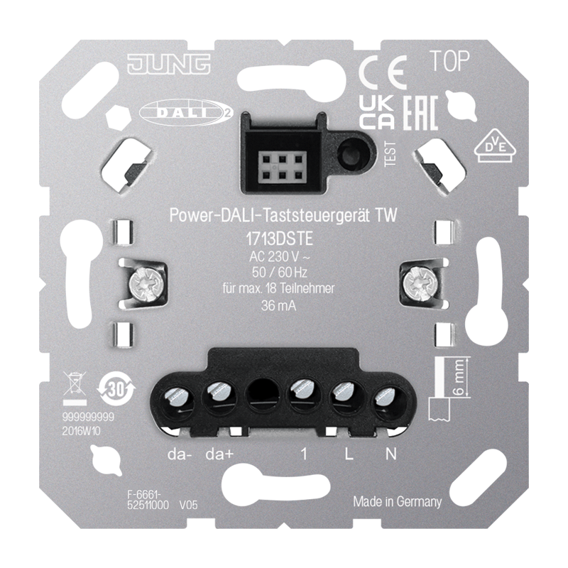 Power-DALI-Taststeuergerät TW, mit Nebenstelleneingang - Elektros instaliacija