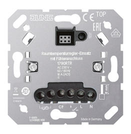 Raumthermostat-Einsatz mit Fühleranschluss, ohne Nebenstelleneingang - Elektros instaliacija