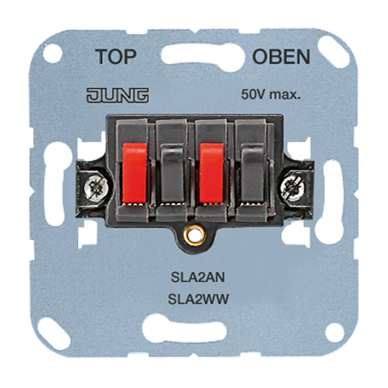 SLA 2 AN Garsiakalbio prijungimo lizdas,Jung - Elektros instaliacija, Potinkiniai lizdai
