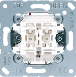 535 U,mygtukas dvigubas,Jung - Elektros instaliacija, Jungikliai