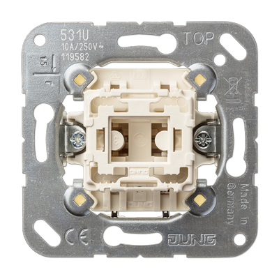 531 U,mygtukas viengubas,Jung - Elektros instaliacija, Jungikliai