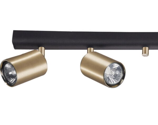 Lubinis šviestuvas EYE SPOT BLACK/GOLD 6 - Lubiniai šviestuvai, Vidaus šviestuvai