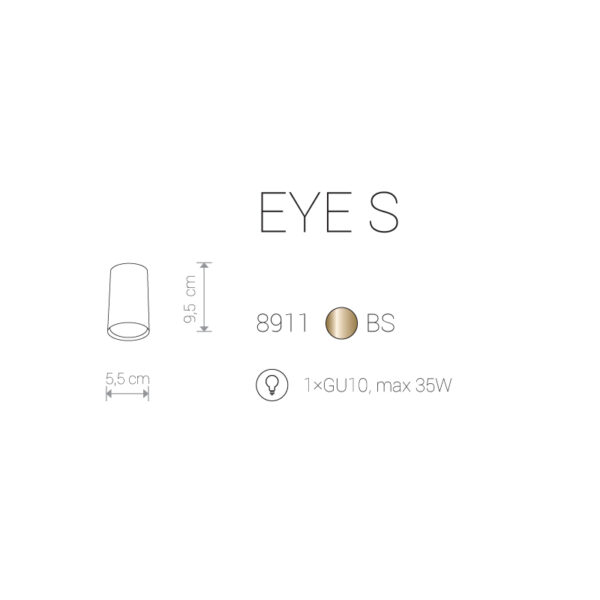 Lubinis šviestuvas EYE S - Lubiniai šviestuvai, Vidaus šviestuvai