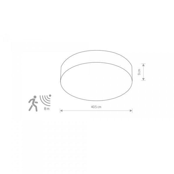 Lubinis šviestuvas ARENA SENSOR 10177 - Lubiniai šviestuvai, Vidaus šviestuvai