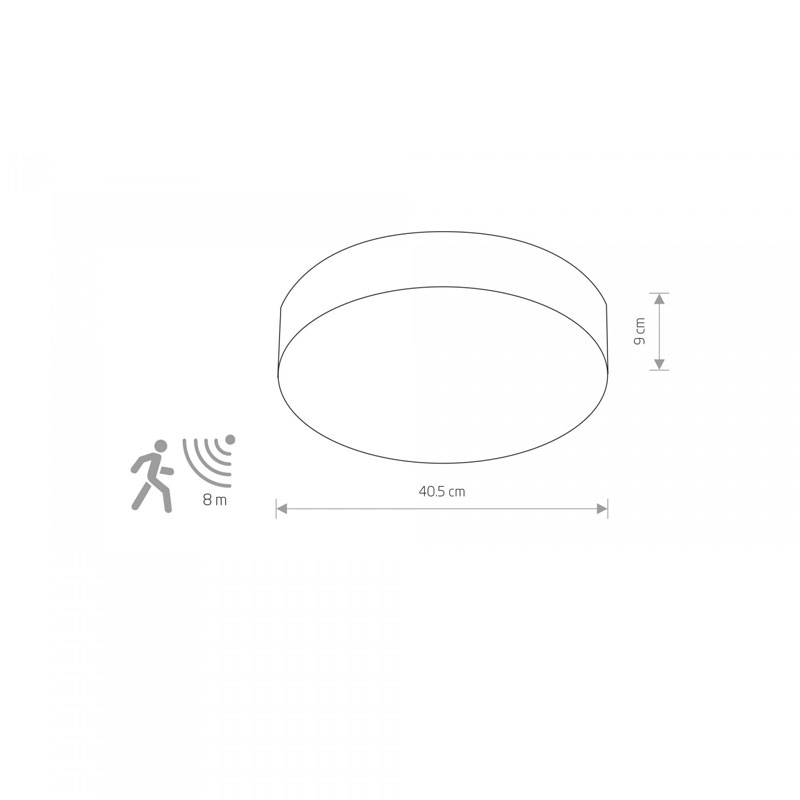 Lubinis šviestuvas ARENA SENSOR 10181 - Lubiniai šviestuvai, Vidaus šviestuvai