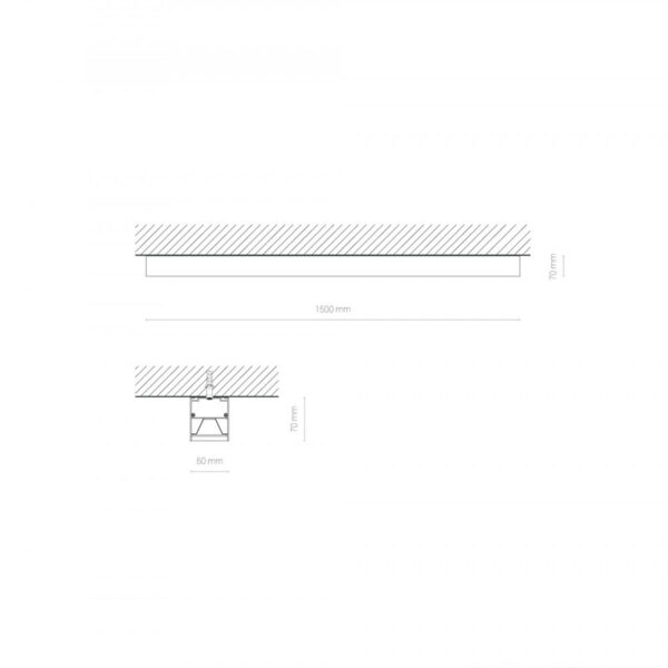 Lubinis šviestuvas CL HALL PRO LED WHITE 4000K 40W 10207 - Biuro ir darbo kambario šviestuvai, Lubiniai šviestuvai, Vidaus šviestuvai