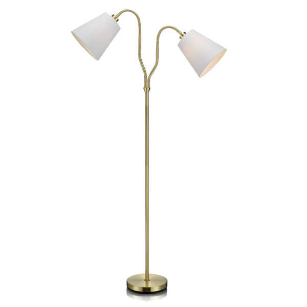 Pastatomas šviestuvas MODENA Brass/White - Toršerai, pastatomi šviestuvai, Toršerai, pastatomi šviestuvai, Vidaus šviestuvai