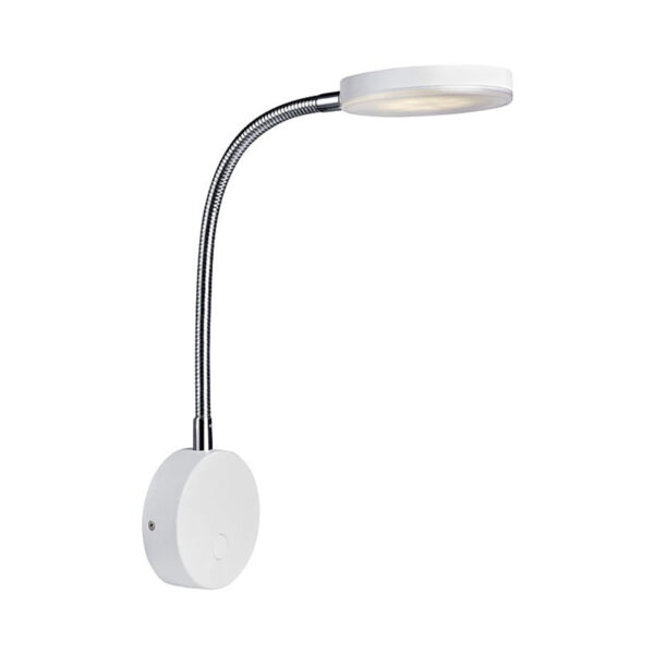 Sieninis šviestuvas FLEX Chrome/White - Sieniniai šviestuvai, Sieniniai šviestuvai, Vidaus šviestuvai