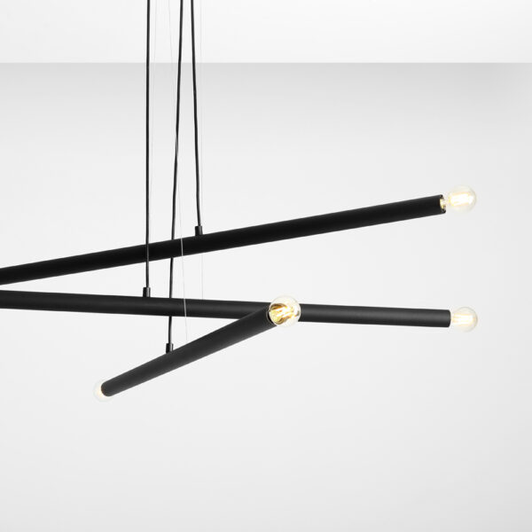 Pakabinamas šviestuvas TUBO 6 BLACK - Pakabinami šviestuvai, Pakabinami šviestuvai, Vidaus šviestuvai