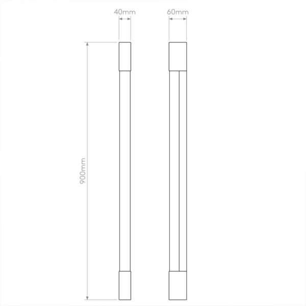 Sieninis šviestuvas PALERMO 900 LED 3000K 11.7W 1084037 - Sieniniai šviestuvai, Vidaus šviestuvai