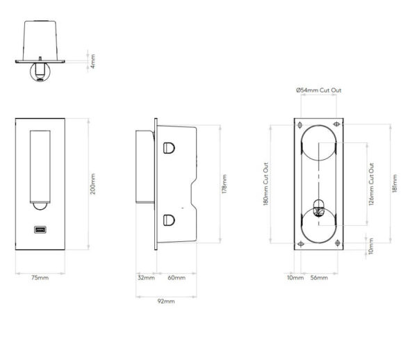 Sieninis šviestuvas FUSE LED MATT WHITE - Sieniniai šviestuvai, Vidaus šviestuvai