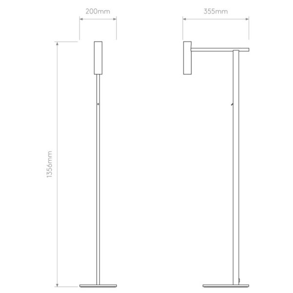 Pastatomas šviestuvas LEDA 1457001 + 5040004 - Toršerai, pastatomi šviestuvai, Vidaus šviestuvai