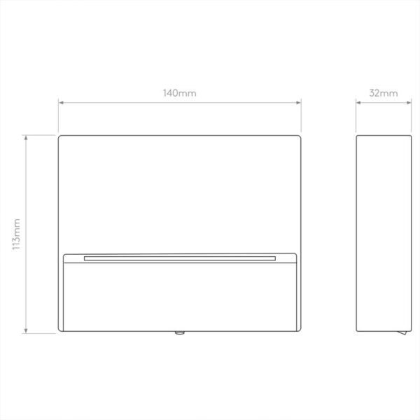 Sieninis šviestuvas MORI 3000K-4000K 4.2W 1466001 - Lauko šviestuvai, Sieniniai lauko šviestuvai