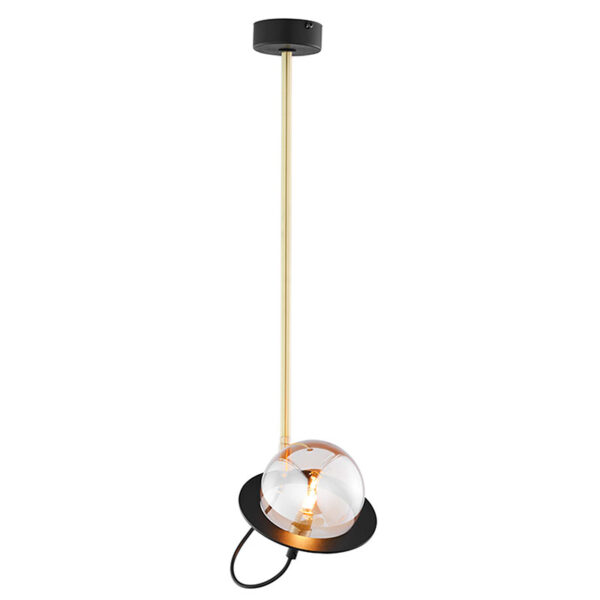 Pakabinamas šviestuvas PLANET 1 BLACK/GOLD - Pakabinami šviestuvai, Vidaus šviestuvai