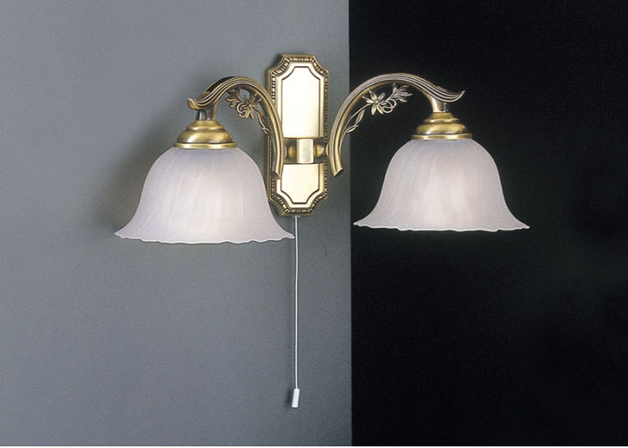 Sieninis šviestuvas A. 2720/2 BRONZO ARTE - Sieniniai šviestuvai, Vidaus šviestuvai
