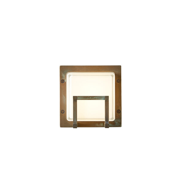 Sieninis / lubinis šviestuvas ICE CUBIC AGED BRASS 3407 - Lubiniai lauko šviestuvai, Lubiniai šviestuvai, Vidaus šviestuvai