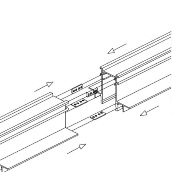 Bėgelio mechaninis sujungimas INSIGHT CONNECTOR 36.0066.03 - Apšvietimo sistemos, Magnetinė - CLICK apšvietimo sistema