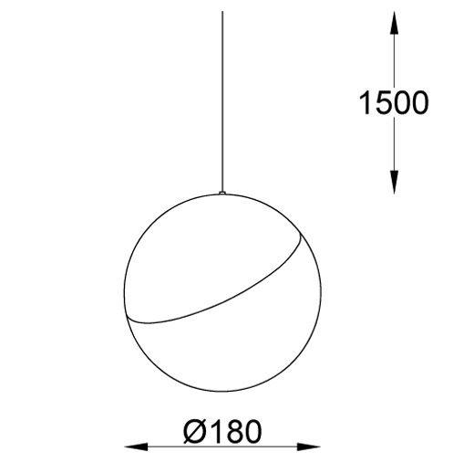 Pakabinamas šviestuvas INSIGHT BALL SUSPENDED 31W 36.0151.03.830.DIM - Apšvietimo sistemos, Magnetinė - CLICK apšvietimo sistema