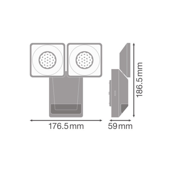 Sieninis šviestuvas ENDURA PRO 4000K 16W 4058075228900 - Lauko šviestuvai, Sieniniai lauko šviestuvai