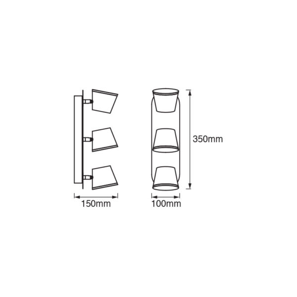 Lubinis šviestuvas LED SPOT 21W 3000K-4000K 4058075399594 - Lubiniai šviestuvai, Vidaus šviestuvai