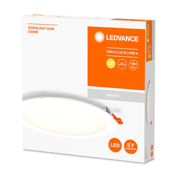 Įleidžiamas šviestuvas DL SLIM 22W 3000K 4058075573093 - Įleidžiami šviestuvai, Įleidžiami šviestuvai, Vidaus šviestuvai