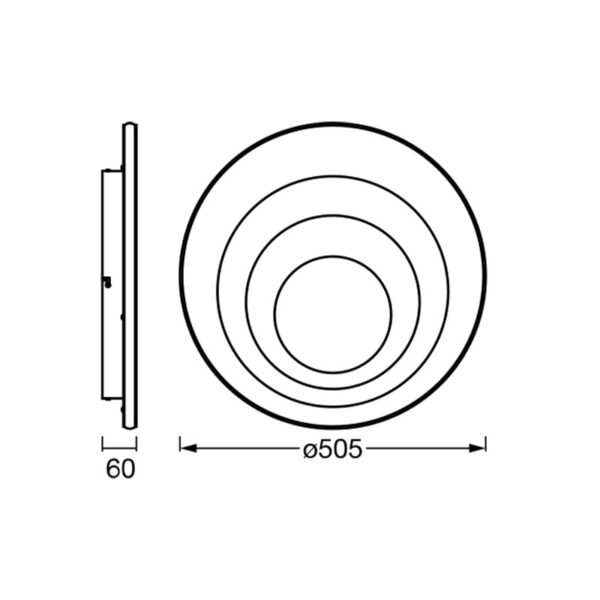 Lubinis šviestuvas ORBIS SPIRAL RD CL 42W 3000K 4099854093203 - Lubiniai šviestuvai, Lubiniai šviestuvai, Vidaus šviestuvai