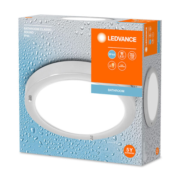 Lubinis šviestuvas BATHROOM CLASSIC ROUND 4099854103353 - Lubiniai šviestuvai, Vidaus šviestuvai, Vonios šviestuvai