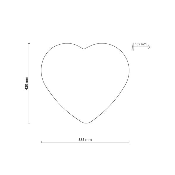 Sieninis šviestuvas HEART 5923 - Lubiniai šviestuvai, Vidaus šviestuvai