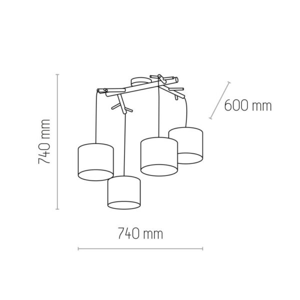 Pakabinamas šviestuvas ALBERO NATURE 6557 - Pakabinami šviestuvai, Vidaus šviestuvai