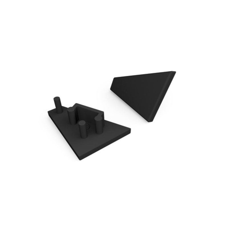 LED profilio užbaigimo dangtelis CORNER10 2VNT 83990002 - Profiliai LED juostai, Profiliai LED juostai