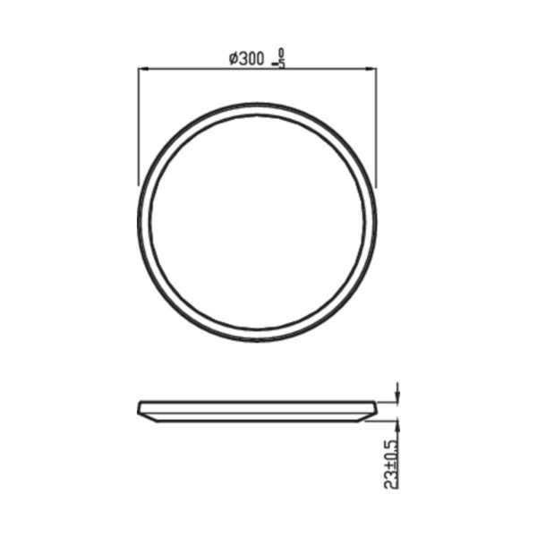 Lubinis šviestuvas SUPERSLIM 2700K 18W 8718699680978 - Lubiniai šviestuvai, Vidaus šviestuvai