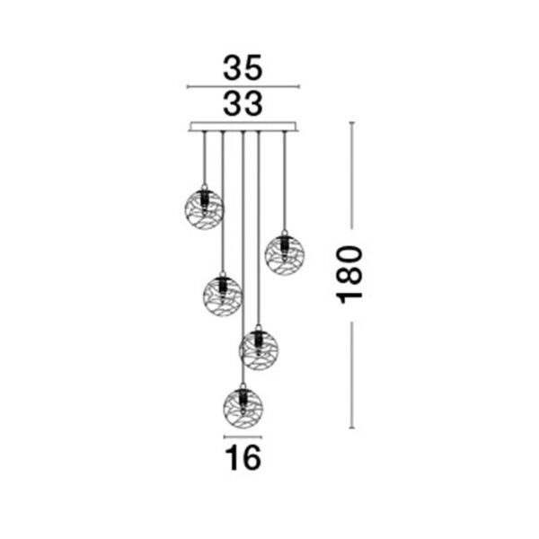 Pakabinamas šviestuvas COEN 9006044 - Pakabinami šviestuvai, Vidaus šviestuvai