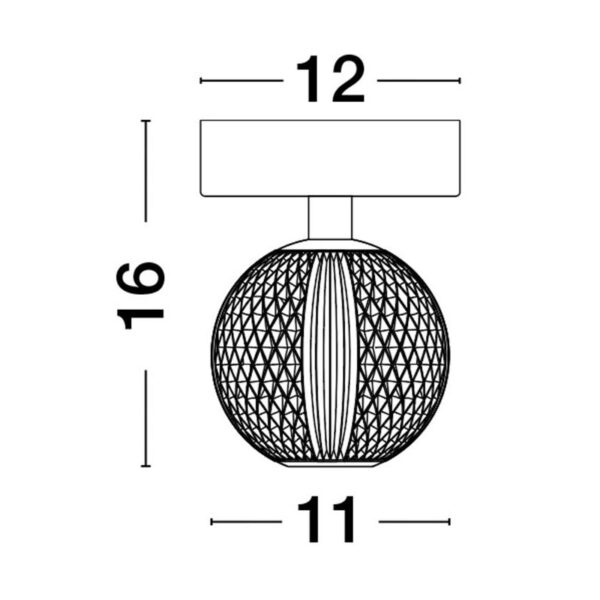 Lubinis šviestuvas BRILLANTE 9522010 - Lubiniai šviestuvai, Vidaus šviestuvai