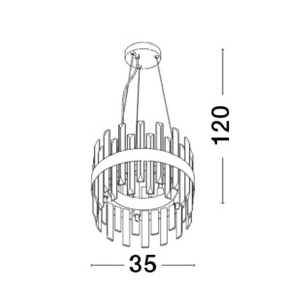 Pakabinamas šviestuvas CROWN 9695219 - Pakabinami šviestuvai, Vidaus šviestuvai