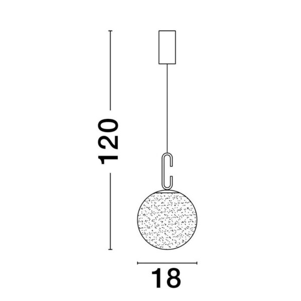 Pakabinamas šviestuvas HOOK 9695224 - Pakabinami šviestuvai, Vidaus šviestuvai